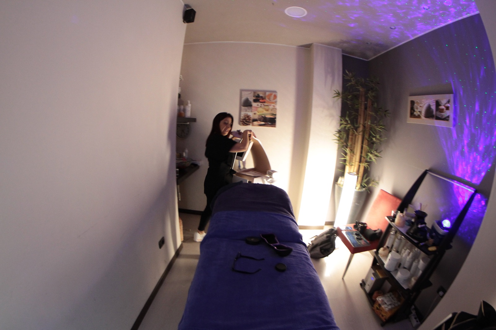 Una cabina dedicata ai rituali estetici
